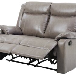 Contemporary Padded Love Seat - Gray