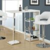 Swivel Bar Stool Adjustable Bar Height - White - Image 3