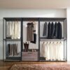 Monica - Farmhouse Wood Walk In Closet Organizer With 1 Shelf - Gray - Image 2