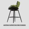 26" Bar Stool With 360 Swivel (Set of 4) - Green - Image 14
