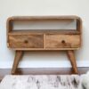 Mini Curved Media Unit - Oak - Image 10