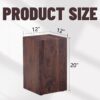 Luxurious Design Wood Grain Coffee Table Perfect Living Room Accent - Walnut - Image 3