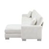 Modern Oversized Sectional Sofa, L-Shaped Luxury Couch Set With 2 Free Pillows, 5 Seat Chenille Indoor Furniture With Chaise - White - Image 5