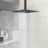 Elegant 16" Square Rainfall Shower Head, Wall / Ceiling Mounted, Oil Rubbed Bronze, Stainless Steel - Oil-Rubbed Bronze - Image 5