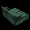 Cozy Plush 2 Seater Sofa Set With Ottomans And Throw Pillows, Ideal For Living Spaces - Green - Image 15