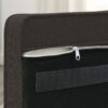 Elegant Rectangular Pet Bed For Small And Medium Dogs, Durable Elevated Dog Sofa Bed, Modern Linen Fabric - Dark Brown - Image 7