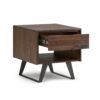 Lowry - End Table - Distressed Charcoal Brown - Image 2