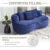 Bean Bag Sofa Lazy Sofa Durable Comfort Lounger High Back Chair For Adults And Kids, Indoor & Outdoor - Navy - Image 5