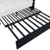 Modern Convertible Sleeper Sofa Bed With Pull Out Queen Design, Side Storage & Thick Cushions Chenille Loveseat For Living Room Or Bedroom 3 In 1 Function - - White - Image 17