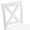 5 Pieces Counter Height Rustic Farmhouse Dining Room Wooden Bar Table Set With 2 Stools And 2 Chairs - White - Image 15