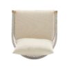 Modern Lounge Chair With Curved Aluminum Frame, Rope Weave Design, And Cushioned Comfort For Outdoor Living - Beige / Natural - Image 14