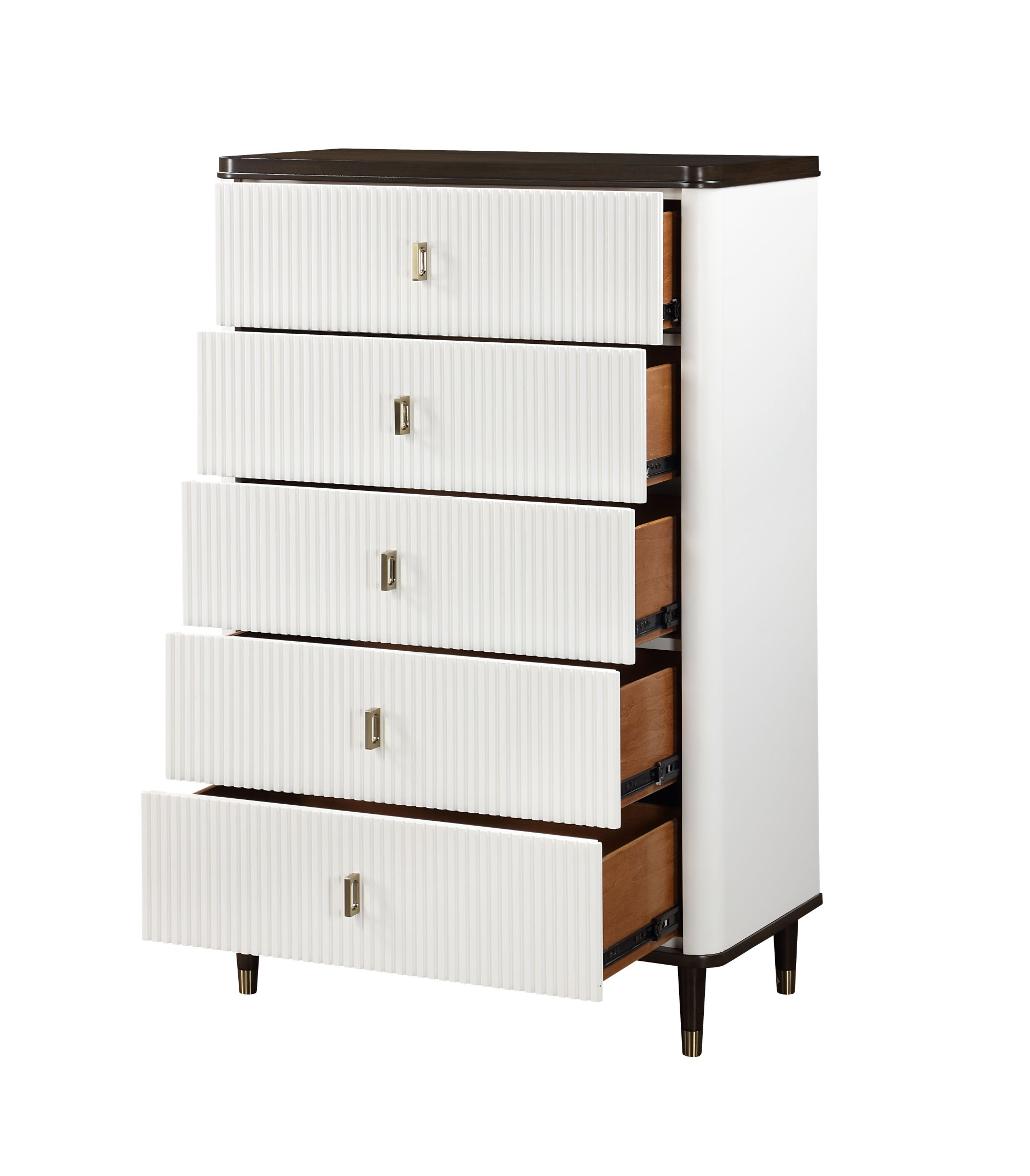 Carena - Chest - White / Walnut - Image 4