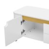 TV Stand For TVs Up To 80", TV Cabinet With 4 Drawers And 2 Spacious Cabinets, 5 Metal Legs For Living Room - White - Image 16