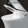 Luxury Smart Toilet With Dryer And Warm Water, Elongated Bidet Toilet With Heated Seat, With Remote Control, Led Night Light, Power Outage Flushing, Soft Close Cover - White - Image 7