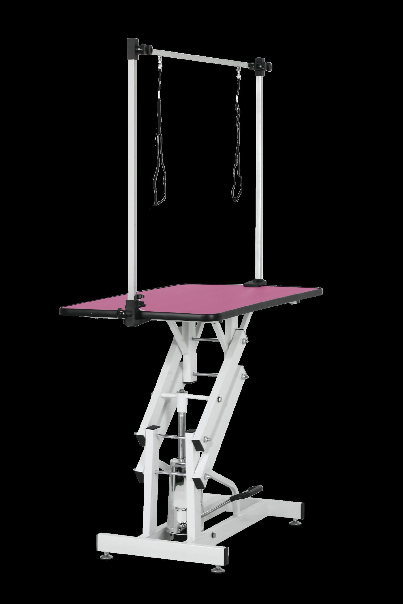 Hydraulic Pet Grooming Table With"H" Arm - Pink - Image 8