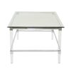 Ultra Modern Rectangle Coffee Table With Tempered Glass Surface - Clear - Image 9