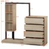 Wardrobe With 4 Drawers And 3 Shelves - Natural - Image 16