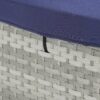 Outdoor Sofa Pe Rattan Furniture Deck Chair - Gray - Image 9