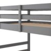 Twin Over Twin Bunk Bed With Ladder - Gray - Image 7
