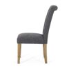 Contemporary Dining Chair (Set of 2) With Button Tufted Design - Charcoal - Image 8