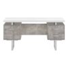 Computer Desk For Home Office, Laptop, Left, Right Set - Up, Storage Drawers, Modern - White - Image 2