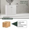 Modern Bathroom Vanity With Resin Sink & Soft Close Cabinet Doors, Durable - White - Image 7