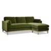 Knox - Modern Farmhouse Reversible Chaise Sectional Sofa - Green - Image 2