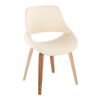 Fabrico - Mid-Century Modern Accent Dining Chair (Set of 2) - Zebra / Cream - Image 2