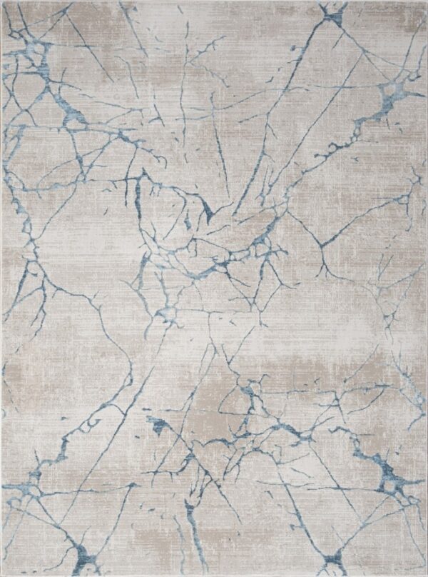 Elegance - 2'7" X 7'3" Area Rug Polyester - Blue