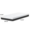 Pur Chill - 8" Twin Firm Mattress With Phase Change Cooling Fabric - White / Gray - Image 3