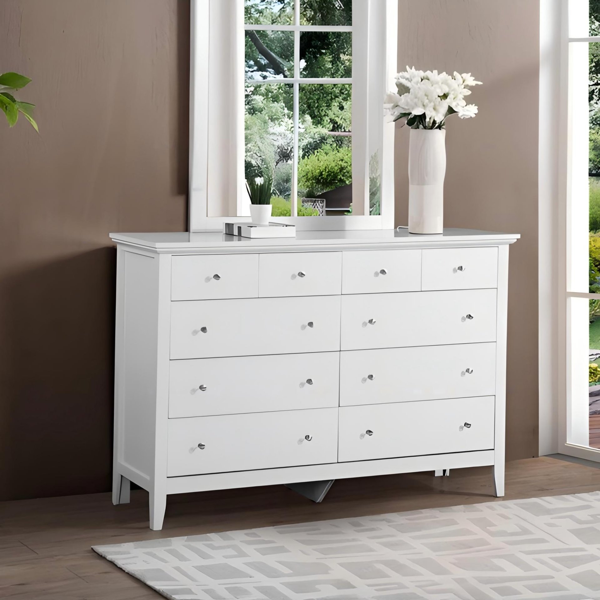 Elegant Casual Dresser - White - Image 2
