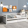 Daybed With 2 Storage Drawers - White - Image 2