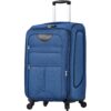 Softside Luggage Expandable 3 Piece Set Suitcase Upright Spinner Softshell Lightweight Luggage Travel Set - Blue - Image 16