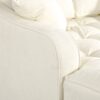 Chaise Lounge Sofa Bed With Tufted Seat And Detachable Pillows Chenille - Beige - Image 20