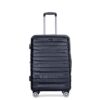 Luggage Set Of 5 Pieces, Expandable Hard Pc Luggage Set With Tsa Lock For Rotating Wheels, Lightweight Rolling Luggage - Black - Image 10
