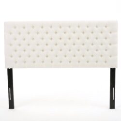 Annecy - Contemporary Upholstered Full / Queen Fabric Headboard - Ivory