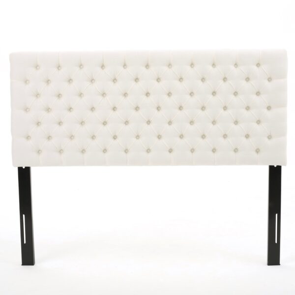 Annecy - Contemporary Upholstered Full / Queen Fabric Headboard - Ivory