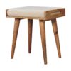 Boucle Tray Style Footstool - Cream - Image 5