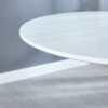 5 Piece Dining Set (MDF Table And 4 Fabric Chairs) - White - Image 9