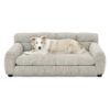 Modern Pet Sofa With Backrest And Armrests Linen Fabric For Medium And Large Dogs - Beige - Image 7