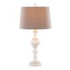 Morocco - Farmhouse Poly Table Lamp (Set of 2) - Distressed Off White / Soft Gray - Image 3