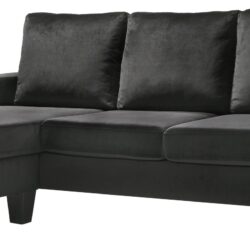 Jessica - Sofa Chaise - Black