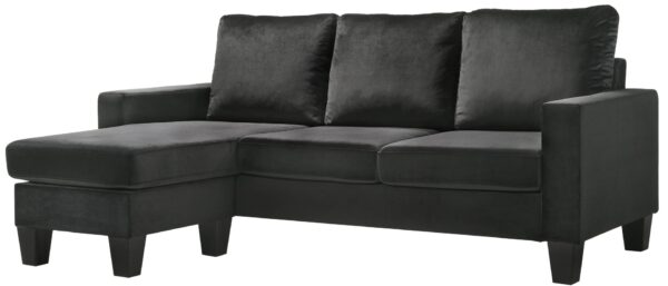 Jessica - Sofa Chaise - Black