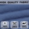 2 Piece Outdoor Chaise Lounge Cushion Set, Replacement Cushions For Patio Furniture - Navy Blue - Image 5