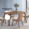 Ginny - 5 Piece With Side Chairs Dining Room Set - Walnut - Image 16