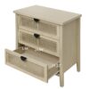 3 Drawer Cabinet, Suitable For Bedroom - Natural - Image 5