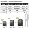 3 Piece Luggage Set Hardside Spinner Suitcase With Tsa Lock 20" 24" 28" Available - Black - Image 2