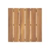 Halcyon - Outdoor Side Table With Slat Design And Acacia Wood Frame - Teak - Image 6