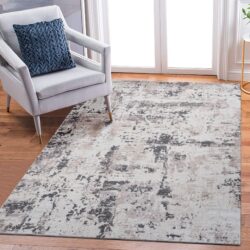 Payas - 5' X 7' Abstract Area Rug - Cream / Brown