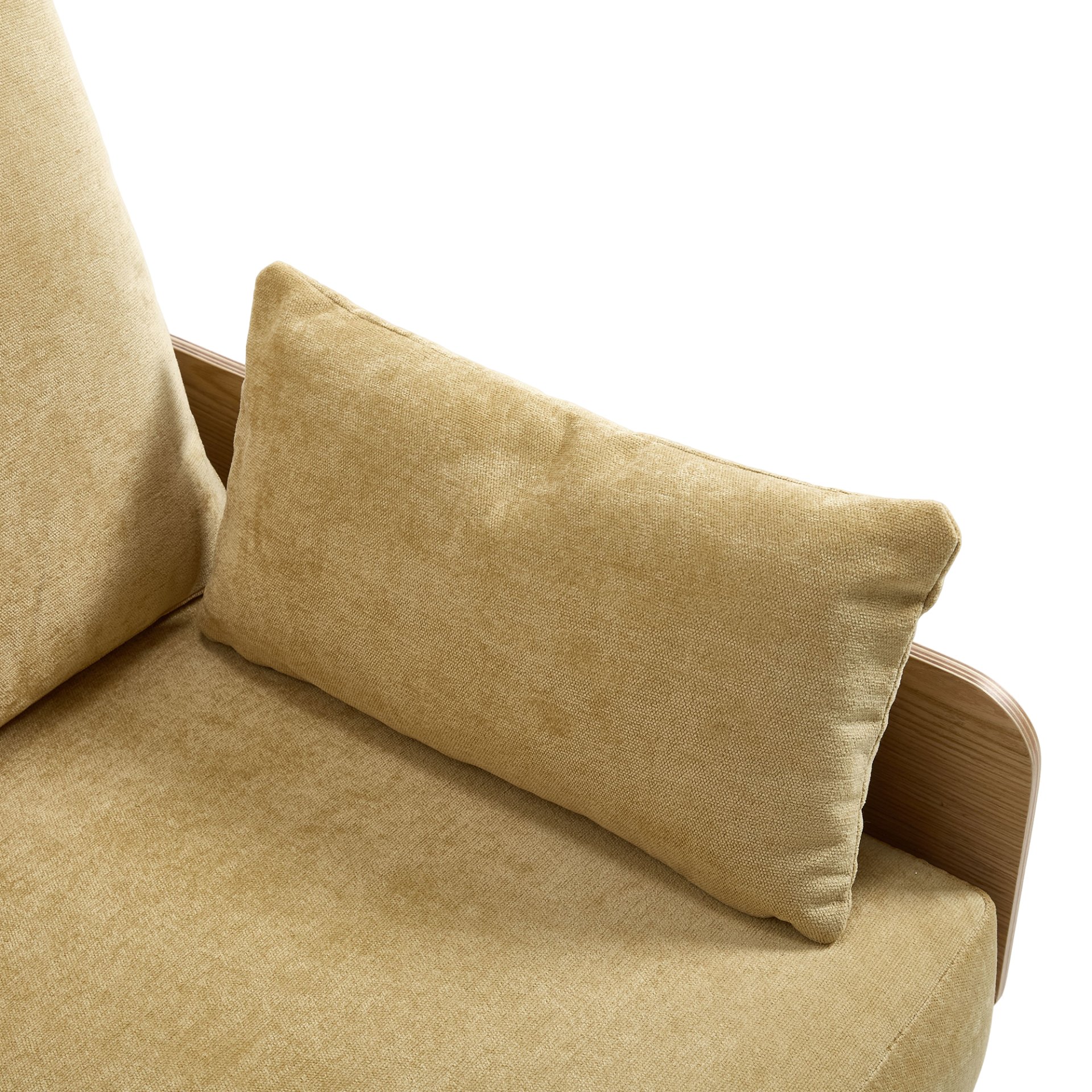 Mid Century Modern Foldable Sofa Bed Recliner, 3 - 1 Convertible Sleeper With 3 Pillows - Mustard Yellow - Image 22